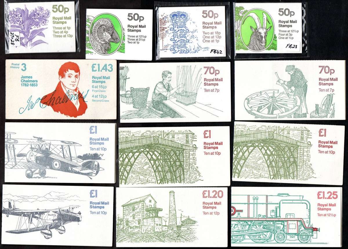 GB selection of (x43) mint/complete booklets  as per scans - good total cv etc