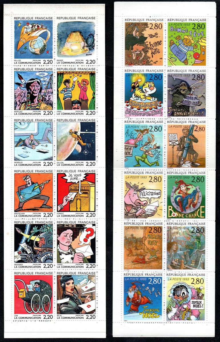 France selection of (x2) mint and complete booklets - as per scans - CV for stamps GBP 36.