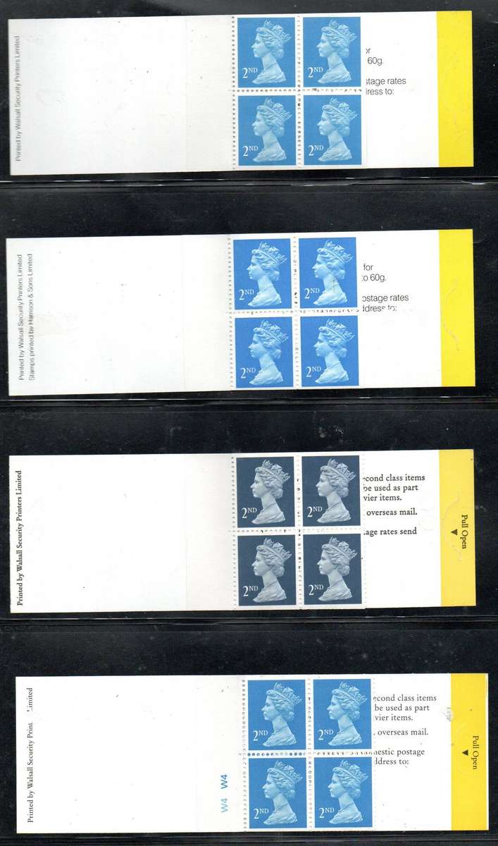 GB selection of (x6) mint/complete barcode booklets - as per scans - good value lot.