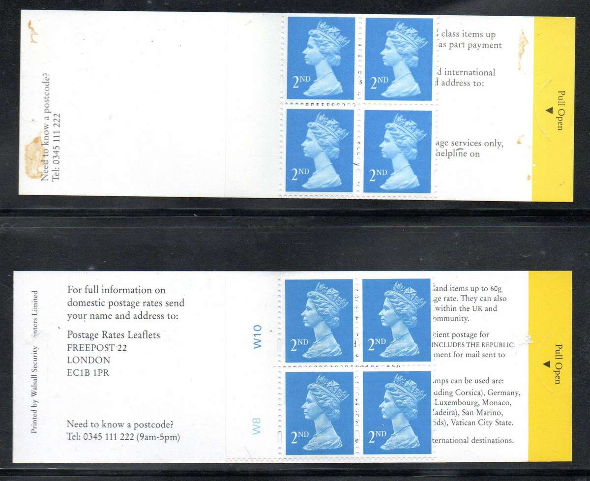 GB selection of (x6) mint/complete barcode booklets - as per scans - good value lot.