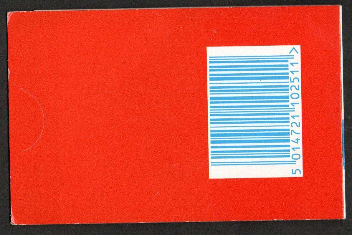 GB 1996 More! Love barcode greetings booklet SGKX8 - CV GBP 10 - nice item.