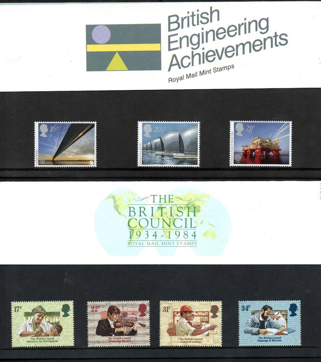 GB selection of (x6) mint presentation packs - as per scans.