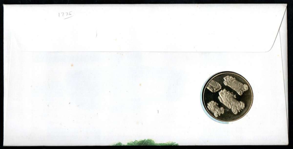 GB 1996 A Century of British Motoring medallion (coin) cover  as per scans  read.