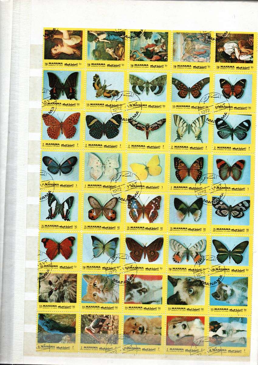 Album 2nd hand with butterfly etc thematics - as per scans - read.