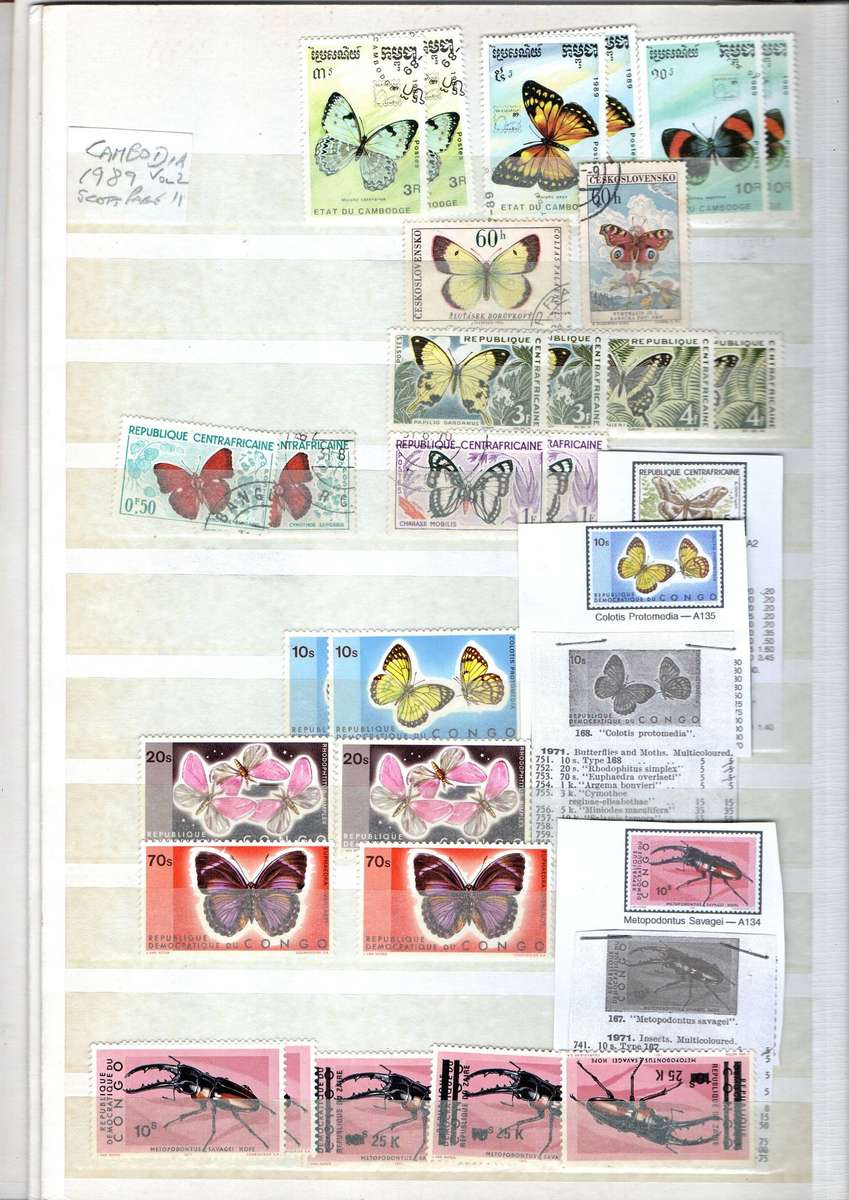 Album 2nd hand with butterfly etc thematics - as per scans - read.