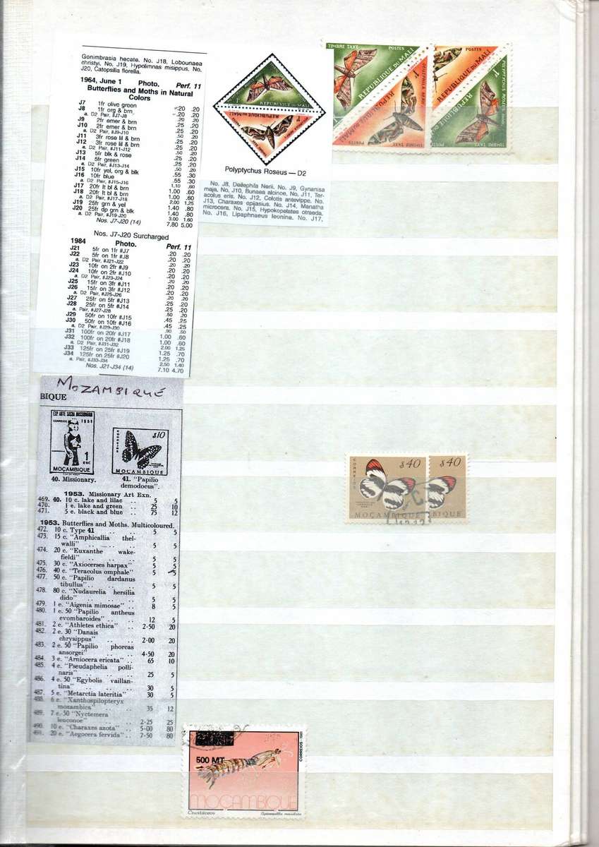 Album 2nd hand with butterfly etc thematics - as per scans - read.