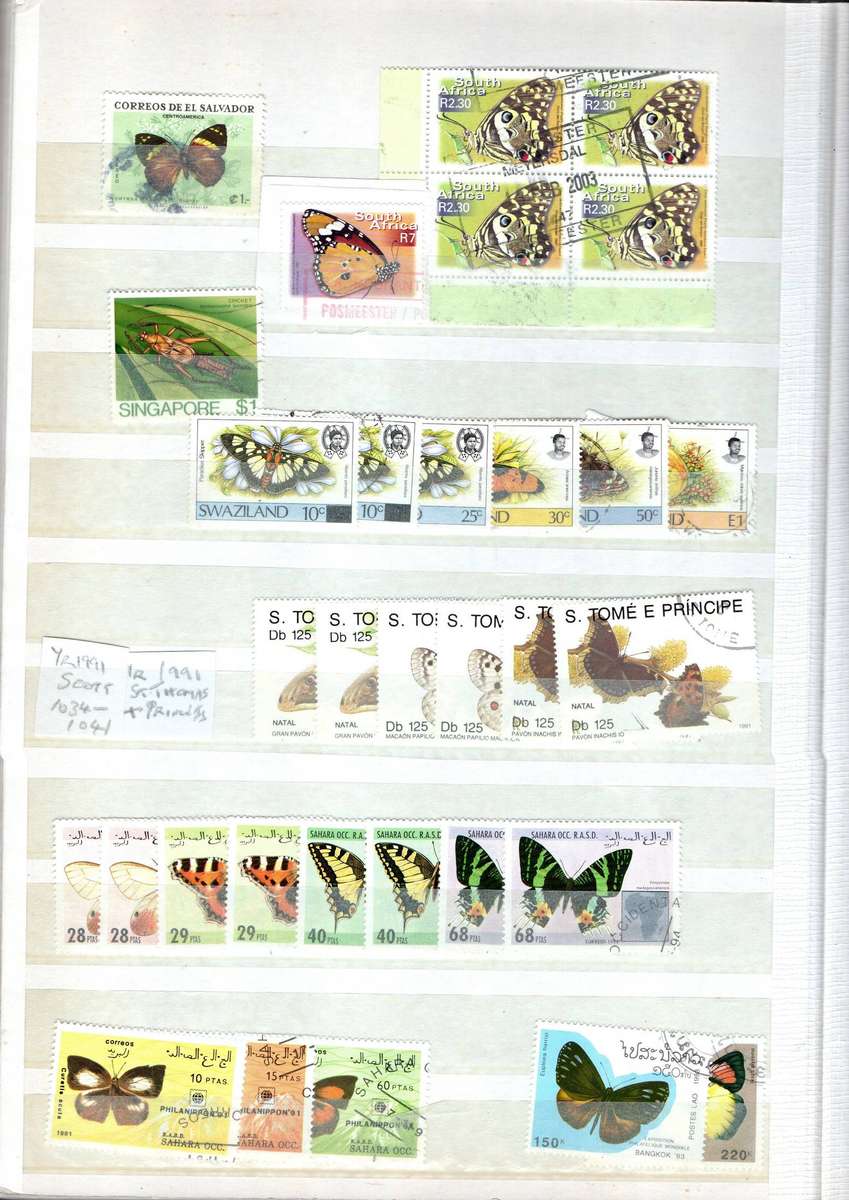 Album 2nd hand with butterfly etc thematics - as per scans - read.