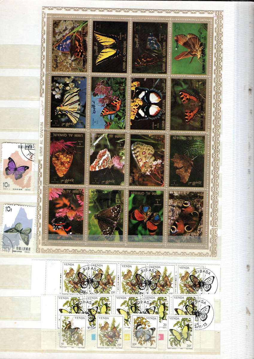 Album 2nd hand with butterfly etc thematics - as per scans - read.