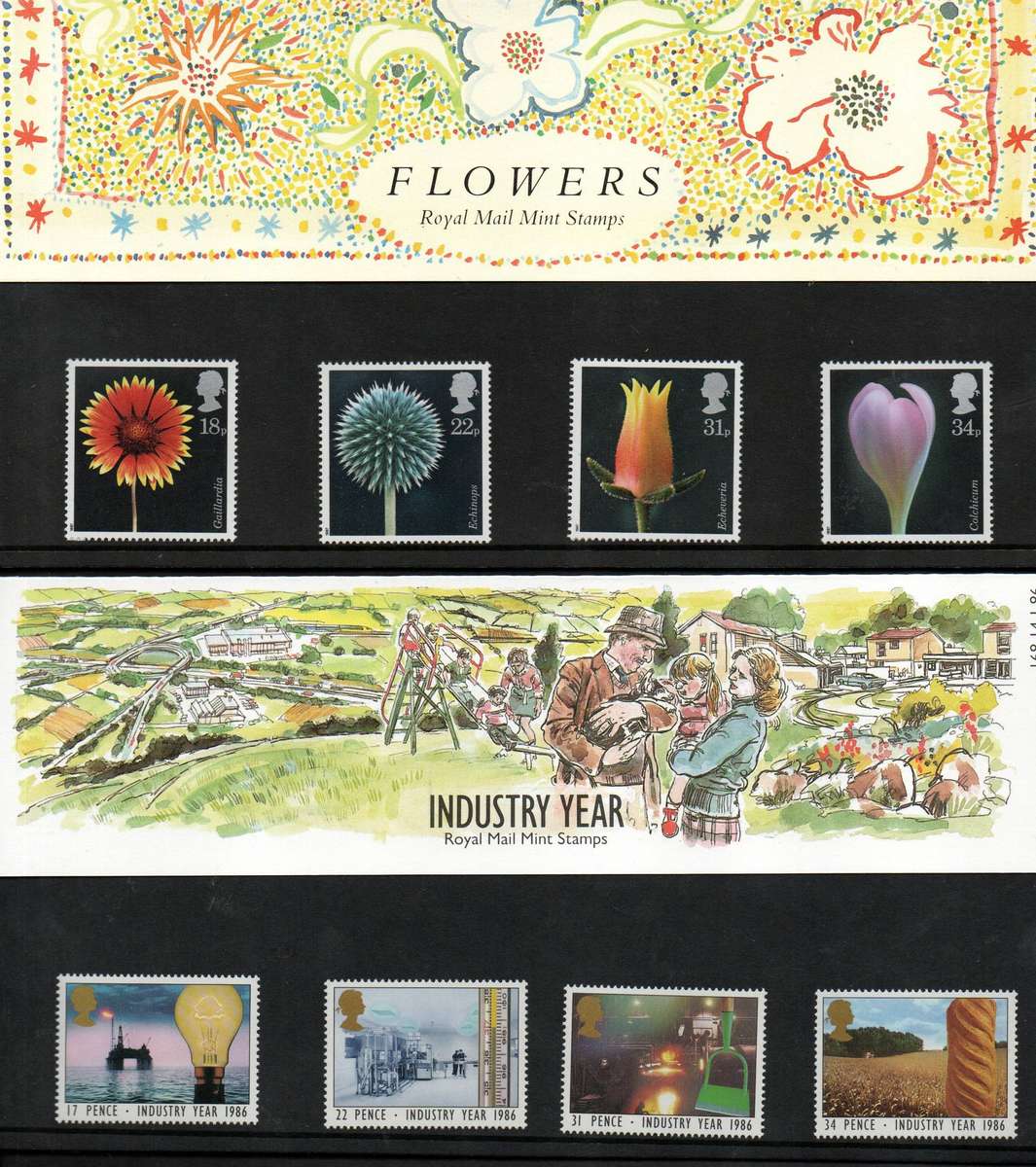 GB selection of (x6) mint presentation packs - as per scans.