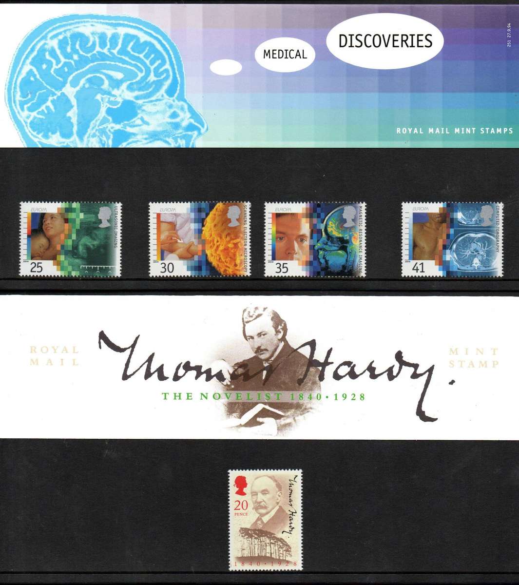 GB selection of (x6) mint presentation packs - as per scans.