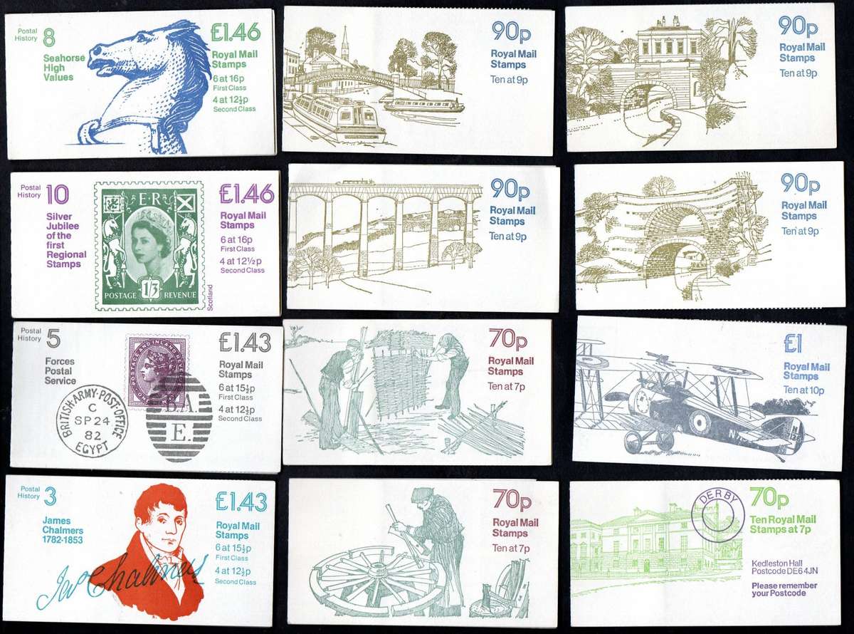 GB selection of (x46) mint/complete booklets  as per scans - good total cv etc
