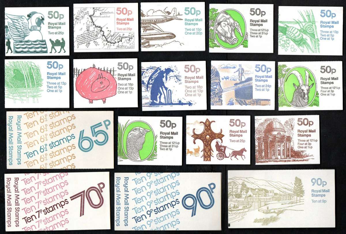 GB selection of (x46) mint/complete booklets  as per scans - good total cv etc