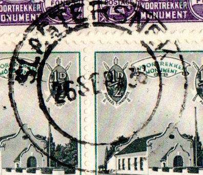 Union 1938 Voortrekker cover - Slagtersnek postmarks - as per scans.