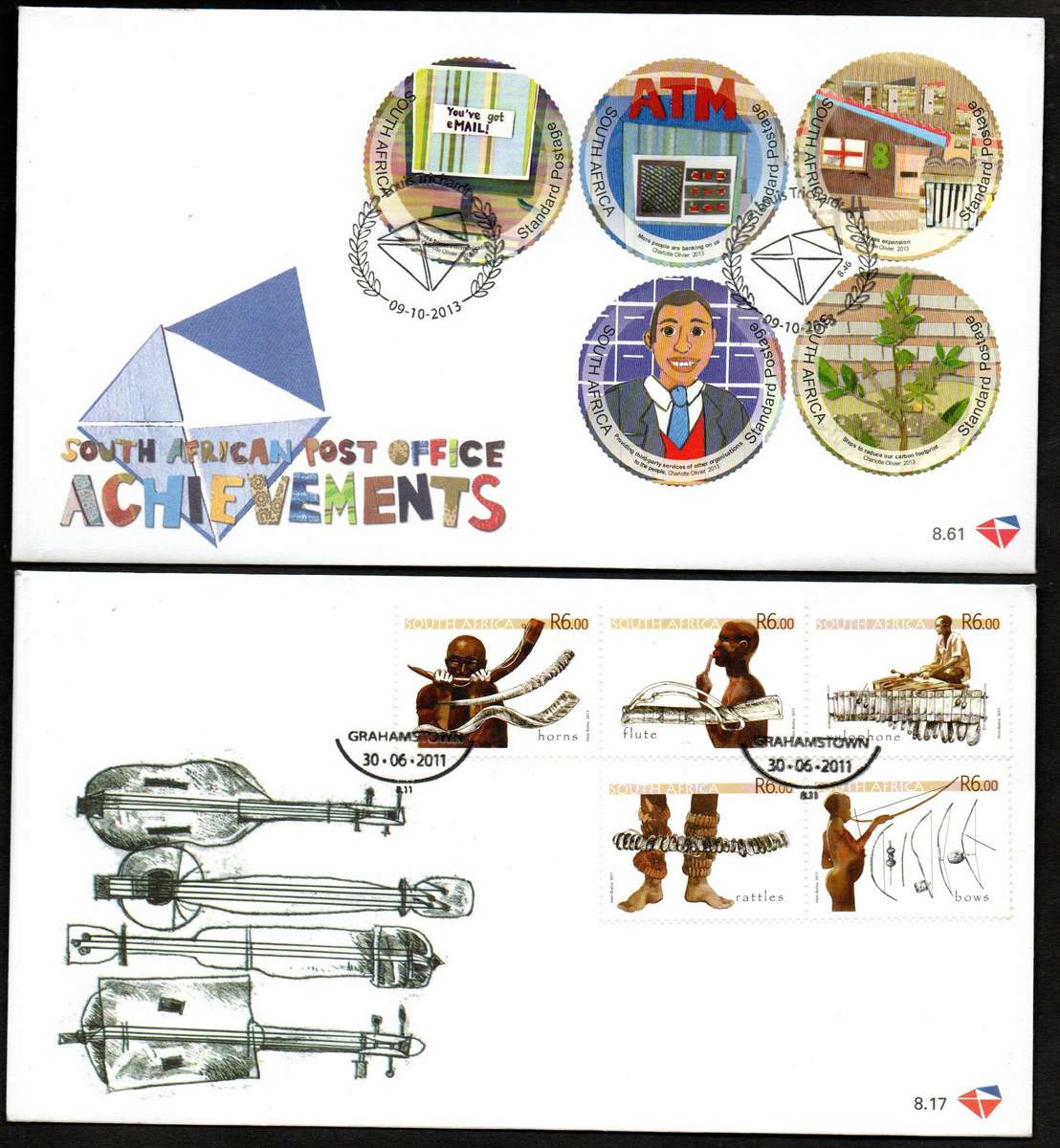 RSA selection of (x7) 8th series first day covers - as per scans - good value.