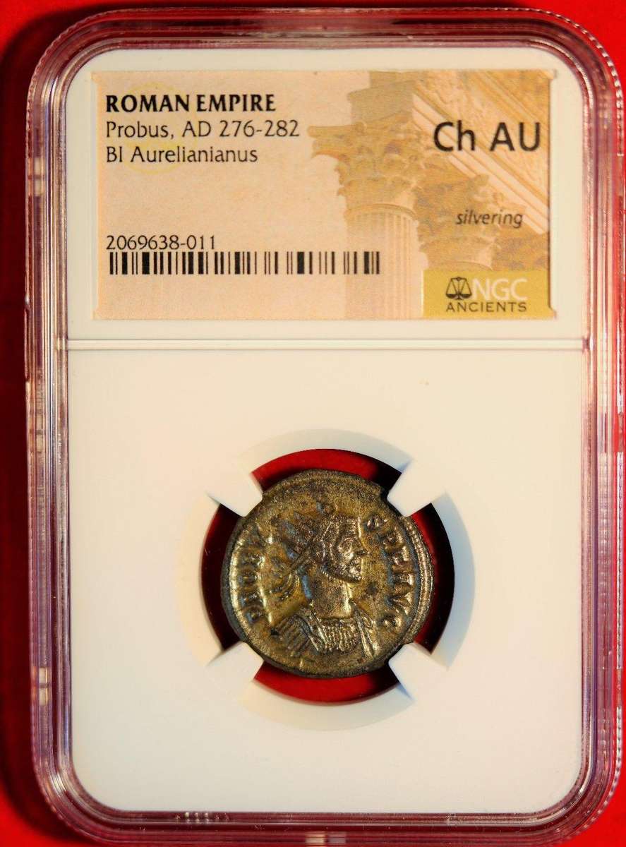 BI Antoninianus NGC Certified CHAU Probus Roman coin Silvering
