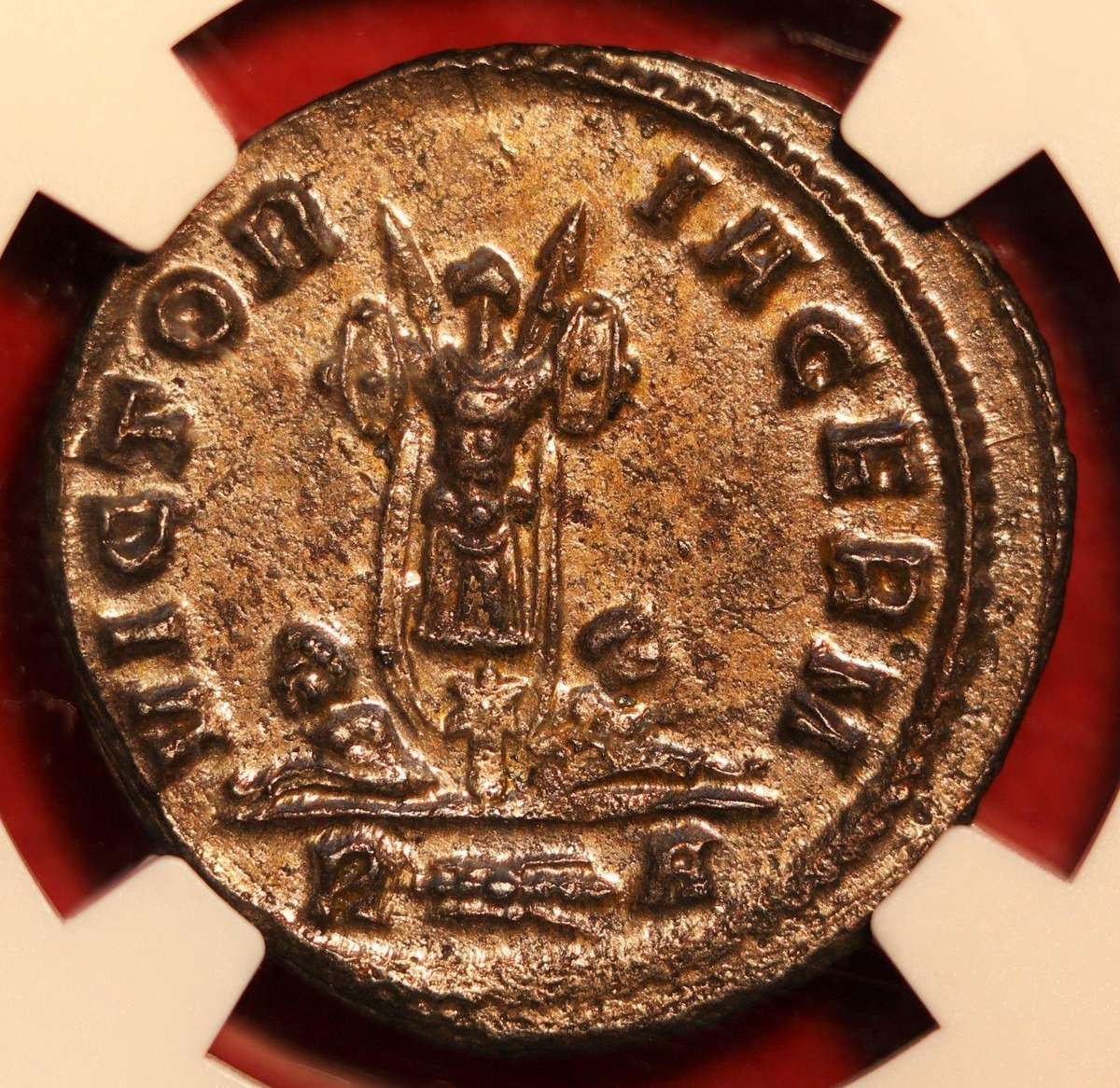 BI Antoninianus NGC Certified CHAU Probus Roman coin Silvering