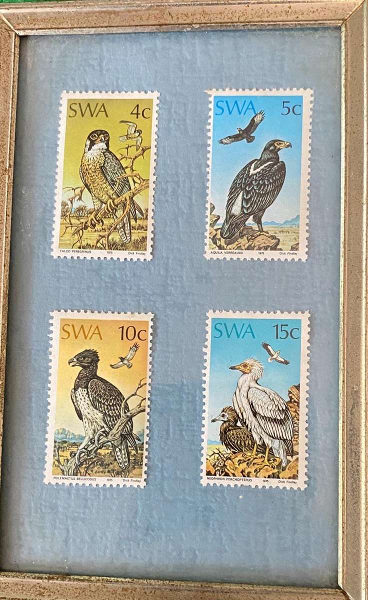 SET OF SOUTH WEST AFRICA BIRD STAMPS 1975