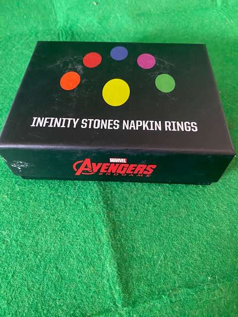 MARVEL AVENGERS INFINITY STONE NAPKIN RINGS