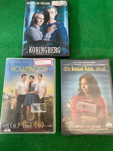 DVD SET OF 3 AFRIKAANS MOVIES  DIS KOUE KOS SKAT PLUS TWO