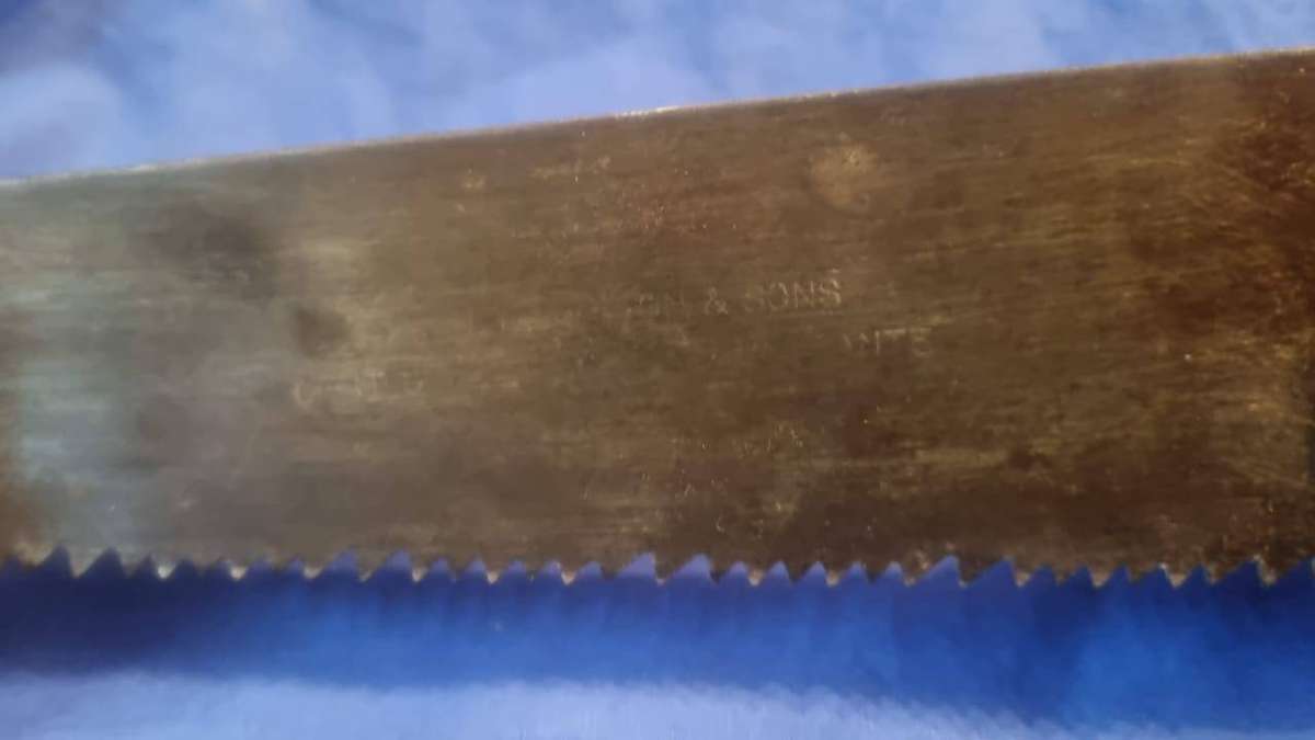 H.H West antique saw