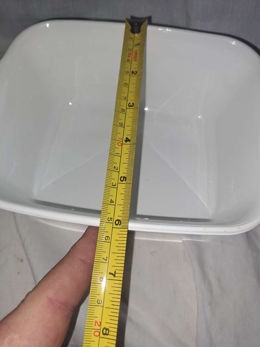 Blue and white corn flower corning ware