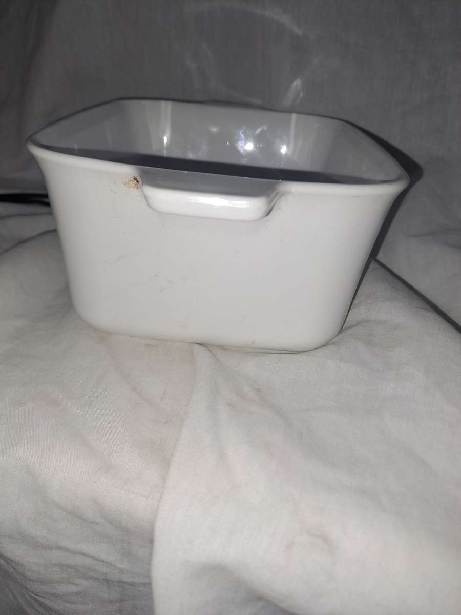 Blue and white corn flower corning ware