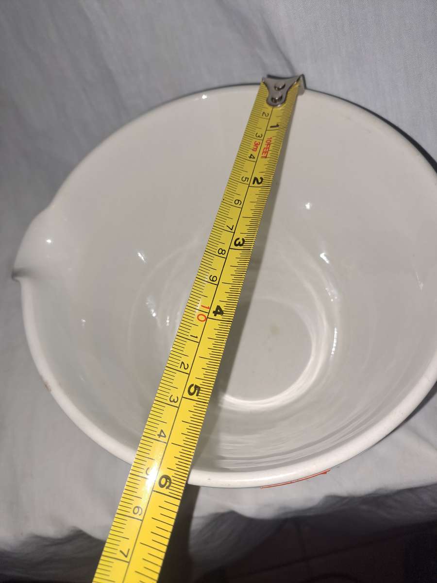 Blue and white Cornish ware bowl