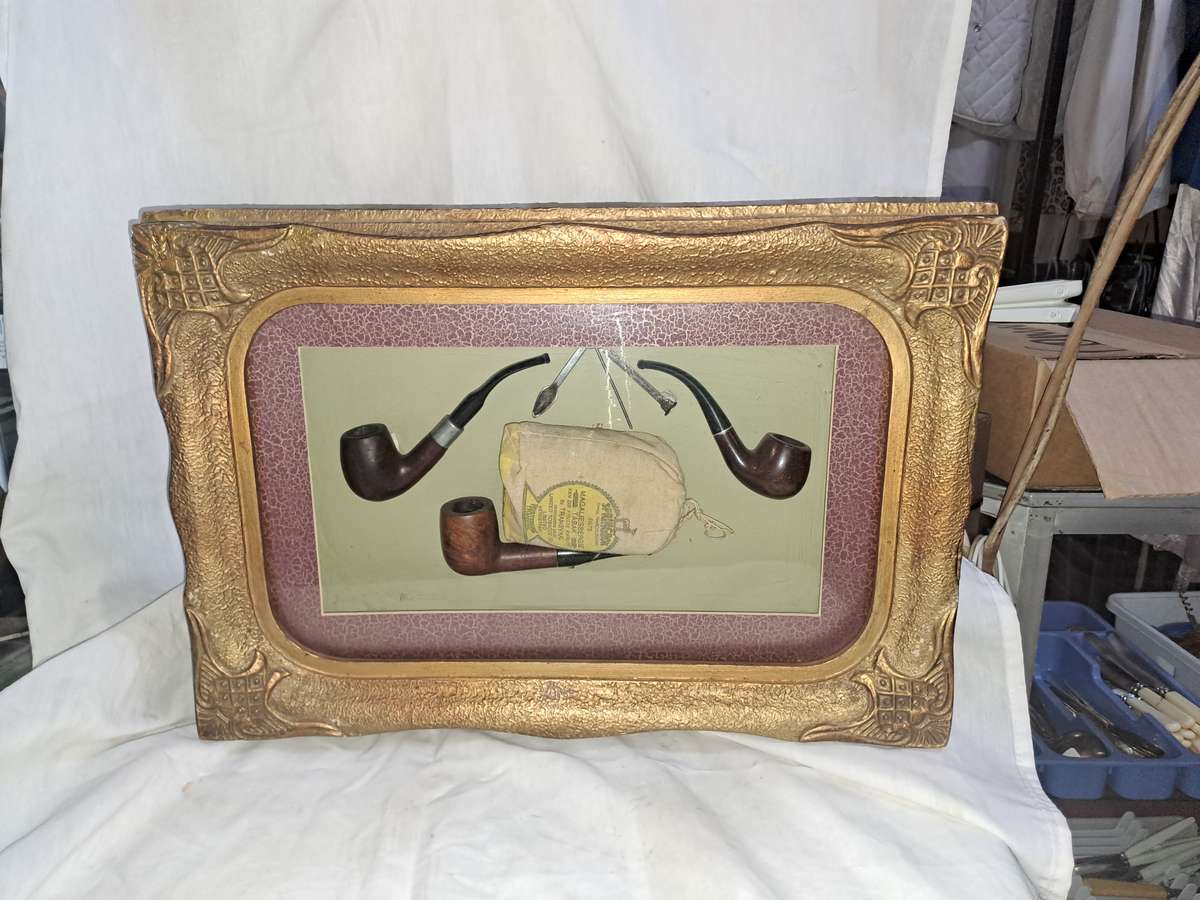 Vintage old box frame pipe set