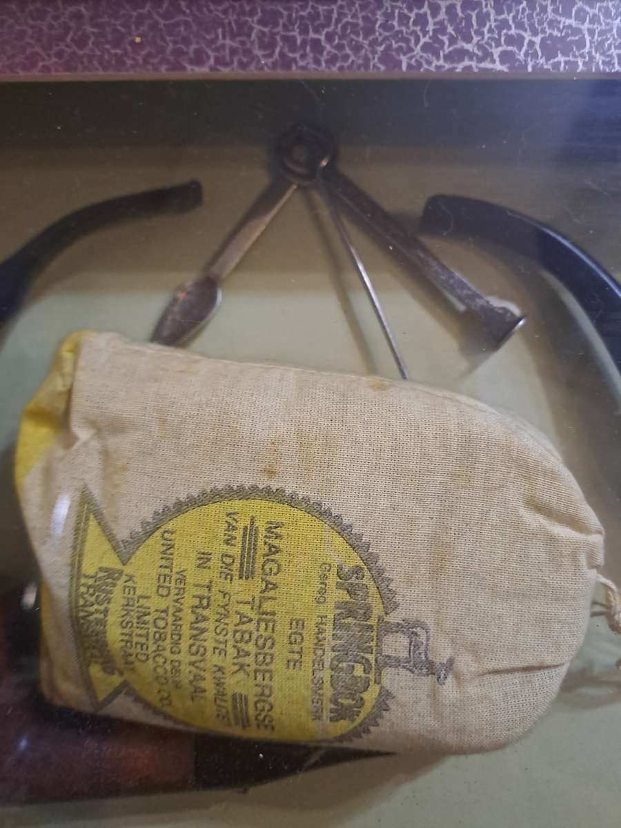 Vintage old box frame pipe set