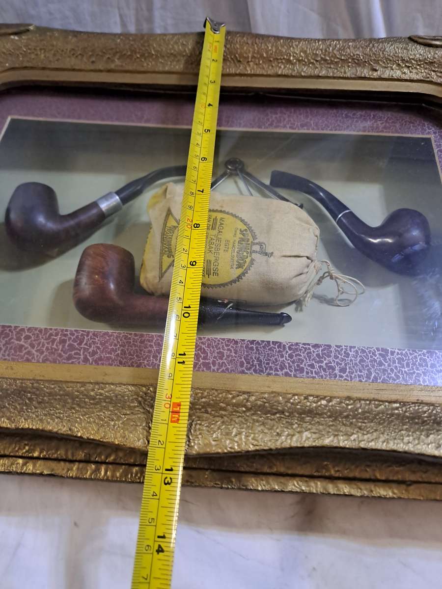 Vintage old box frame pipe set