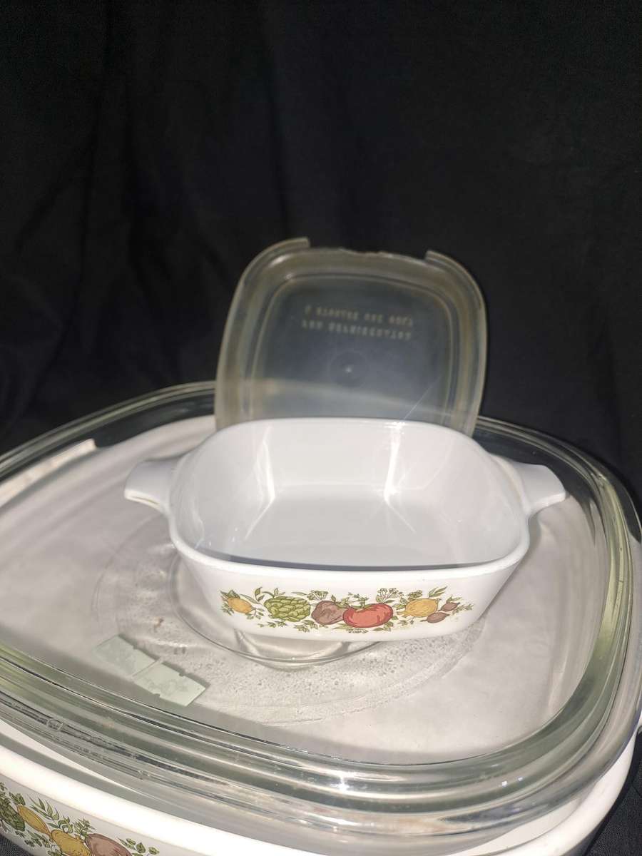 Vintage spice of life corning ware set of 3