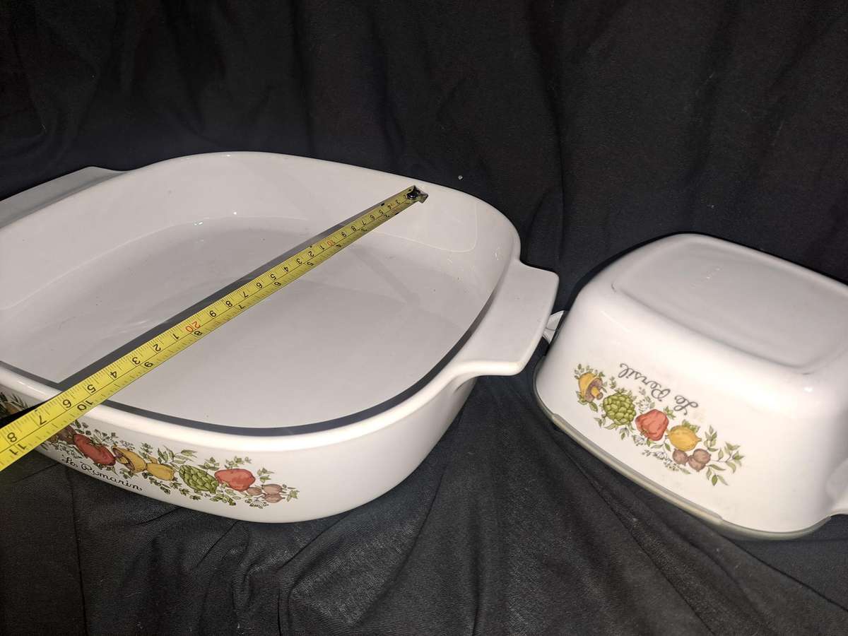 Vintage spice of life corning ware set of 3