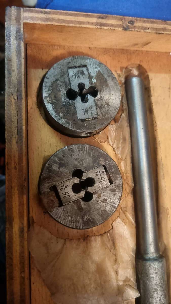 Taps and die set (missing 3 taps)made in Germany