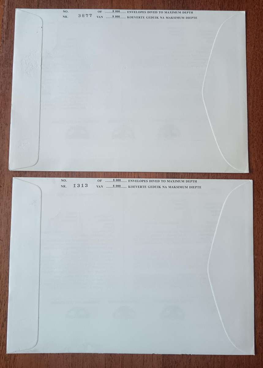 RSA 1990 limited FDC 21 years of submarine fleet (x2) - one signed by Captain Auer