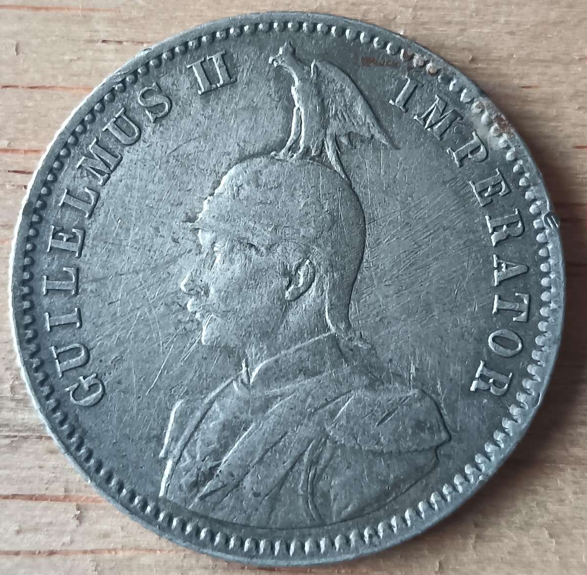 German East Africa silver 1/2 Rupie 1913J