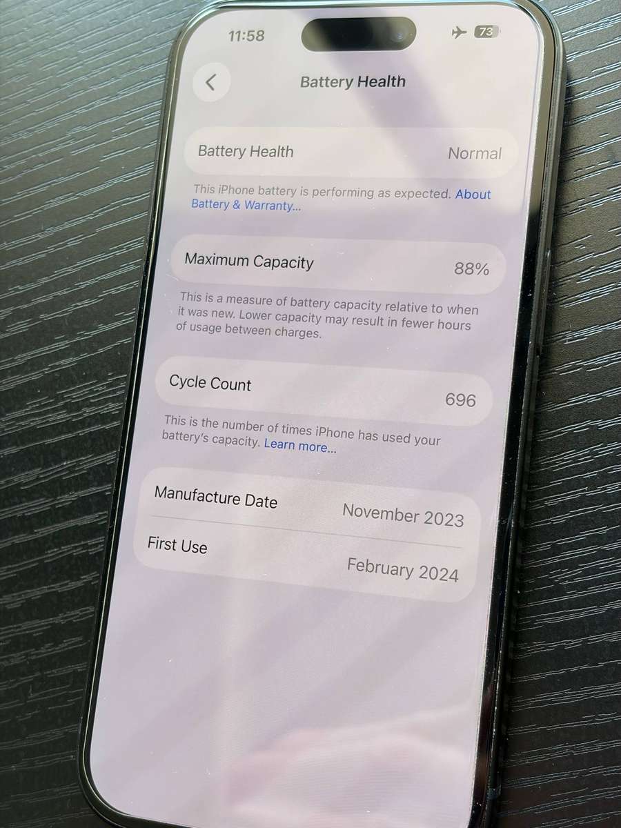 Apple iPhone 15 Black 128GB (Pre-Owned)