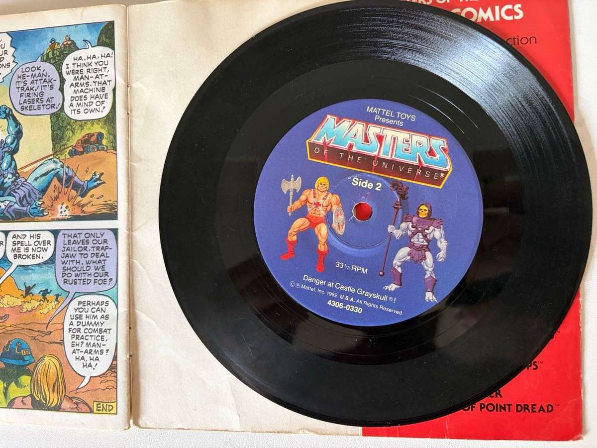 Masters of the Universe Comic Book with Record