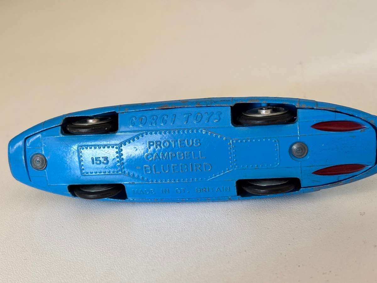 Vintage Bluebird Record Car #153 (Corgi +/-1:43 made in Britain)