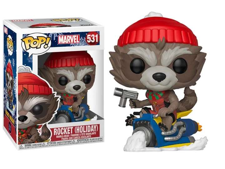 Funko POP! MARVEL HOLIDAY ROCKET VIN FIG