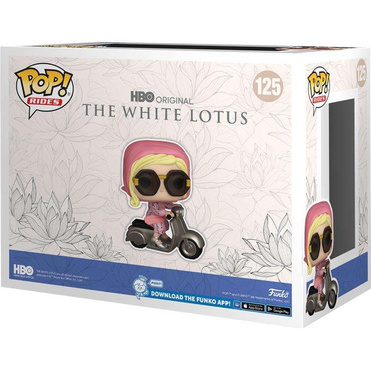FUNKO POP! RIDES WHITE LOTUS TANYA ON SCOOTER VIN FIG