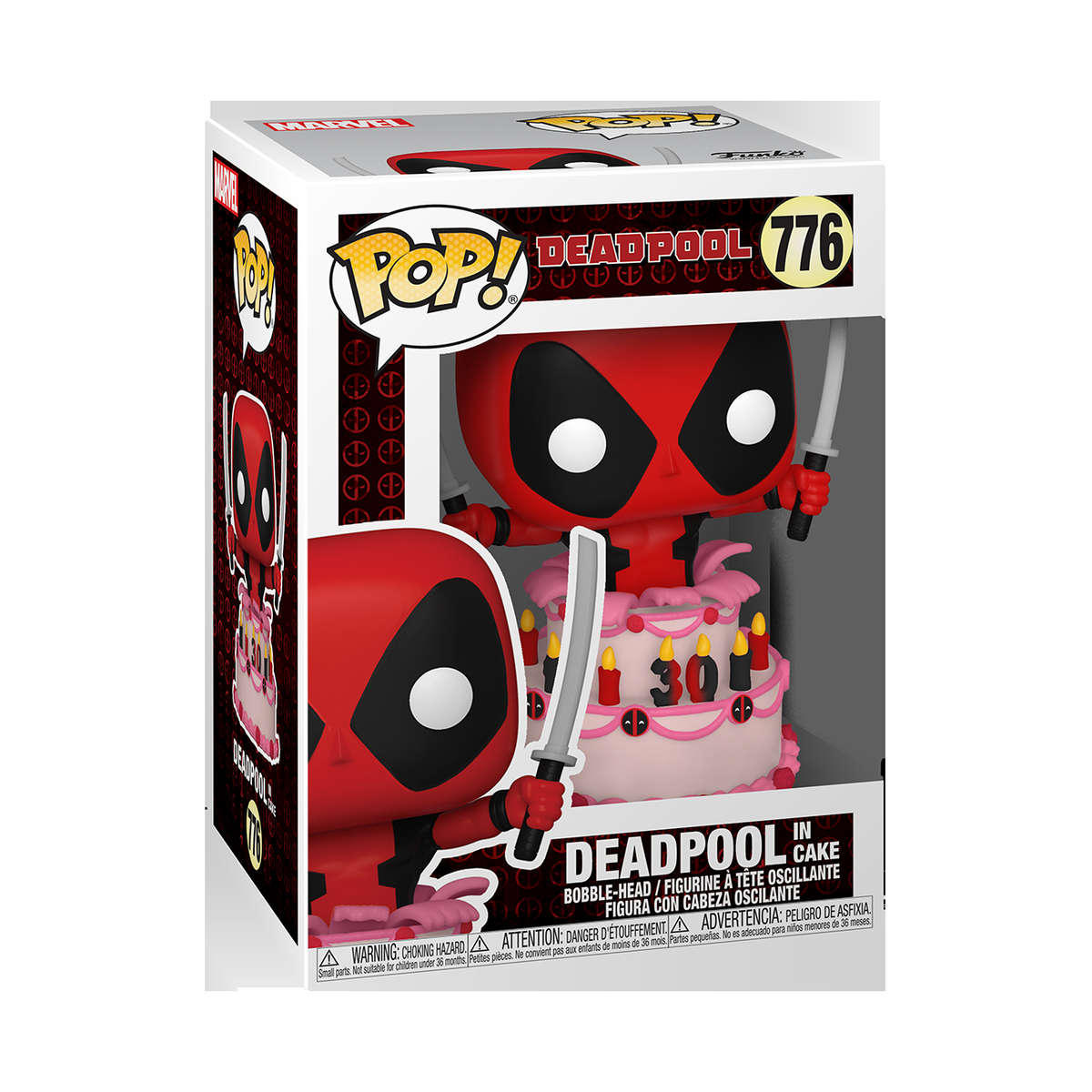 Funko POP! MARVEL DEADPOOL 30TH DEADPOOL IN CAKE VIN FIG