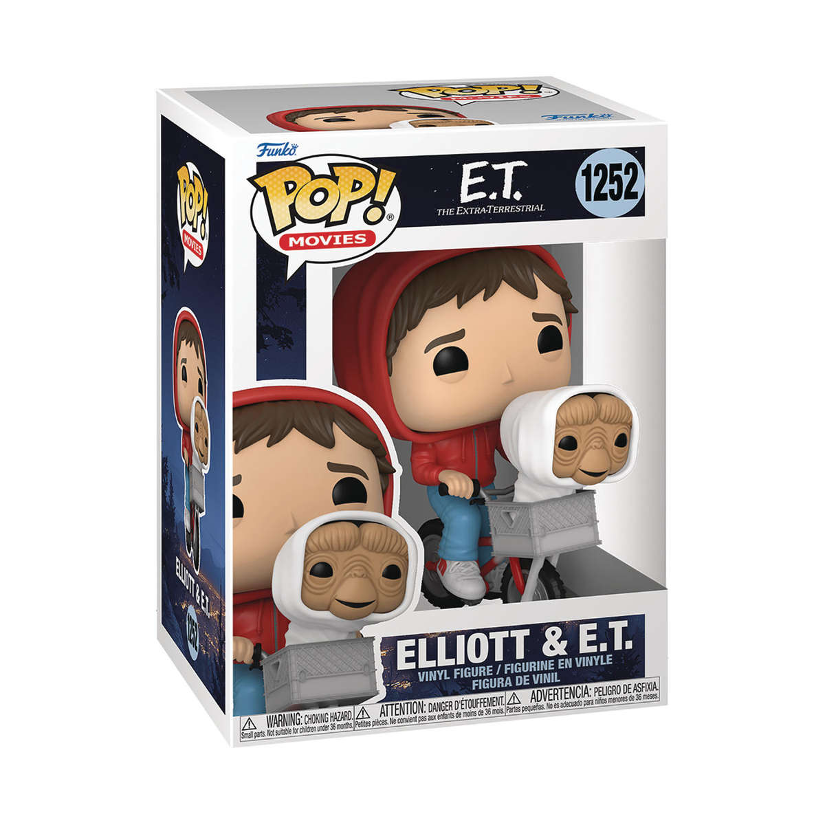 Funko POP! MOVIES ET 40TH ELLIOT W/ ET IN BIKE BASKET VIN FIG