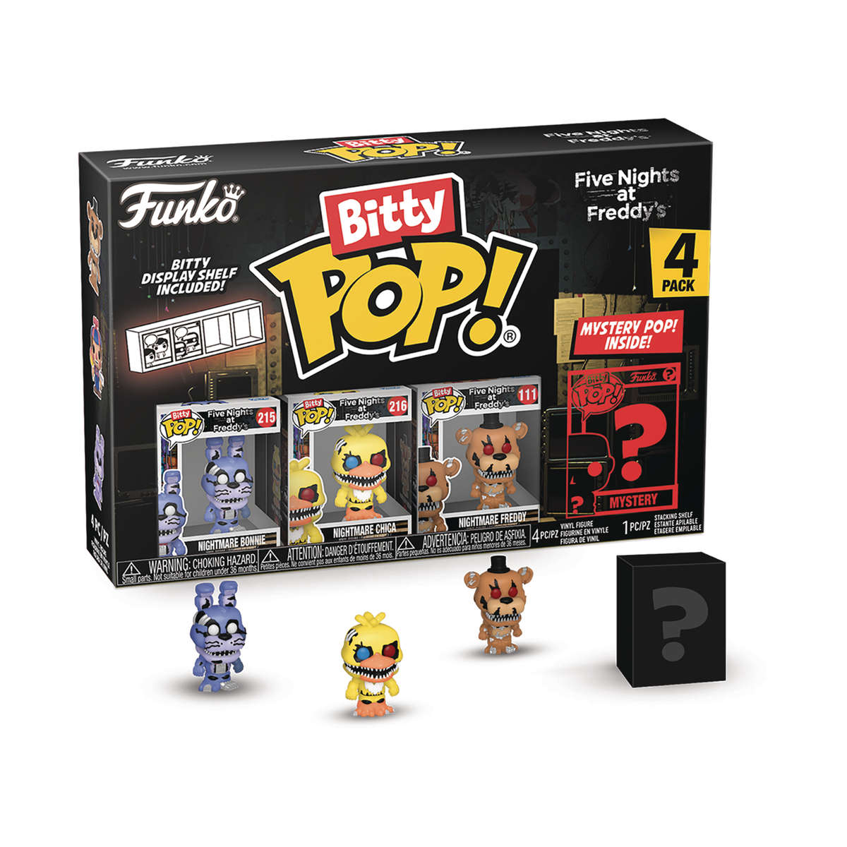 Funko Bitty POP! FNAF NIGHTMARE BONNIE 4PK VIN FIG