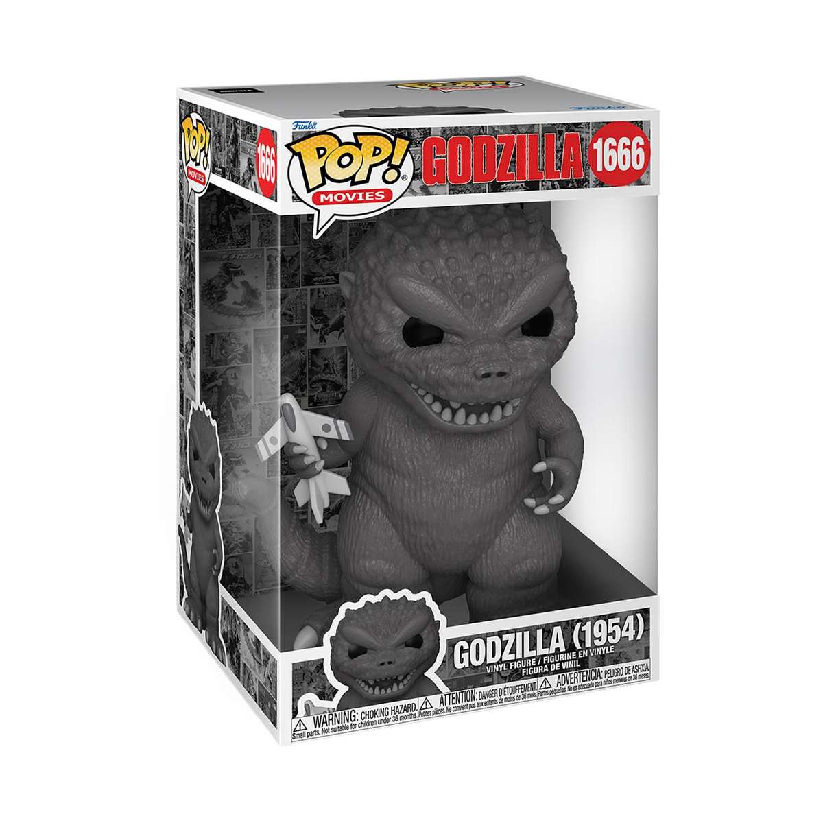 Funko! POP JUMBO GODZILLA 70TH GODZILLA 1954 VIN FIG