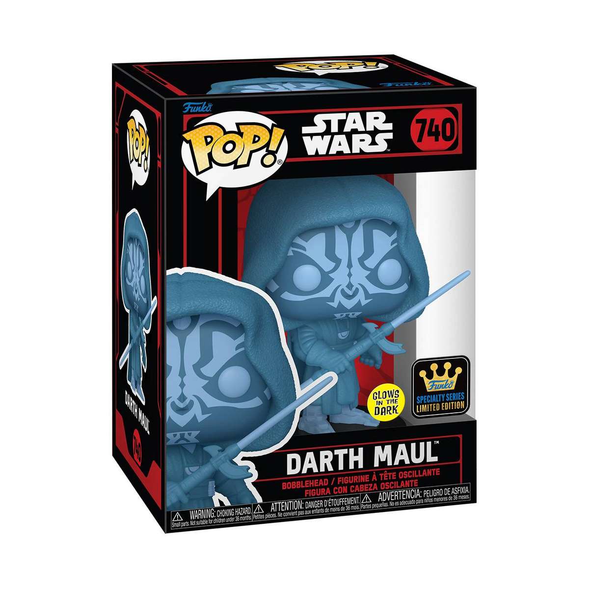 Funko POP! SPECIALTY SERIES SW DARKSIDE DARTH MAUL HOLO GW VIN FIG
