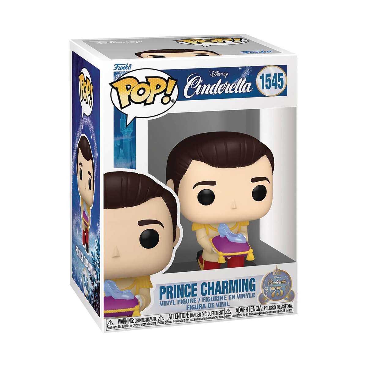 Funko! POP DISNEY CINDERELLAS 75TH PRINCE CHARMING FIG