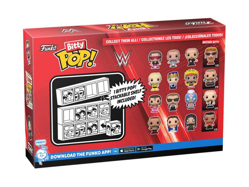 Funko BITTY POP! WWE BRET HART 4PK VINYL FIGURE