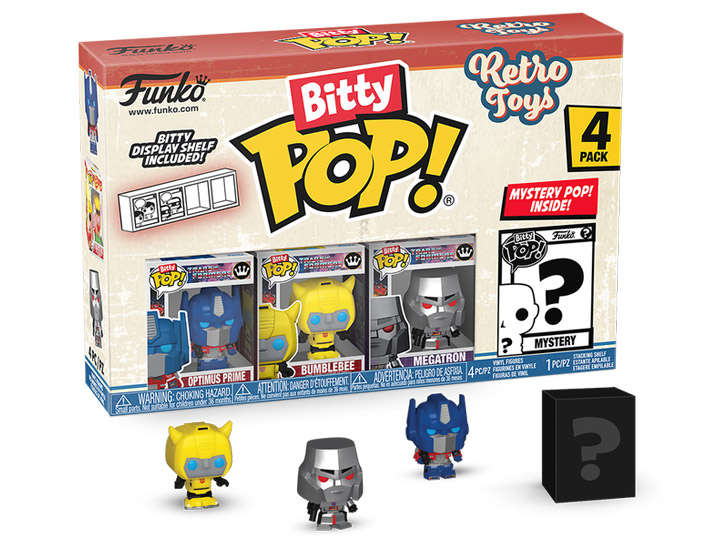 Funko BITTY POP! RETRO TOYS TRANSFORMERS 4PK FIG