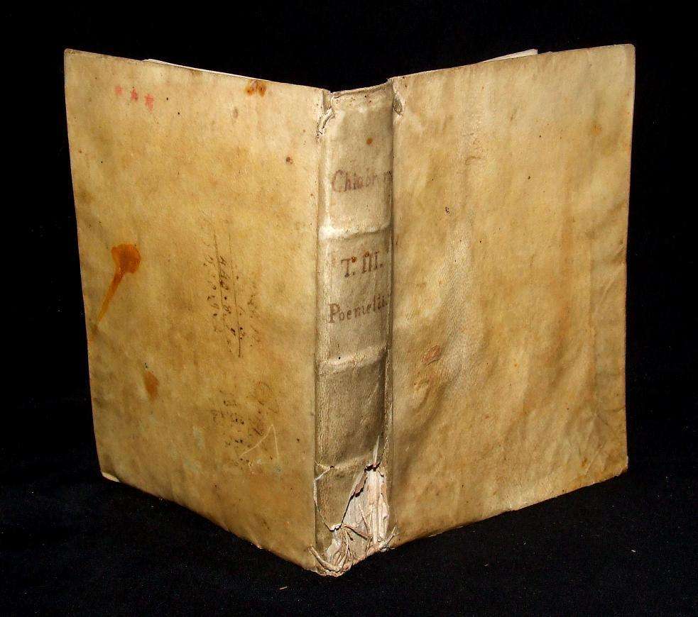 Opera of Tomo Terzo Chaiabrera & Poetical works of Giacomo Soranzo