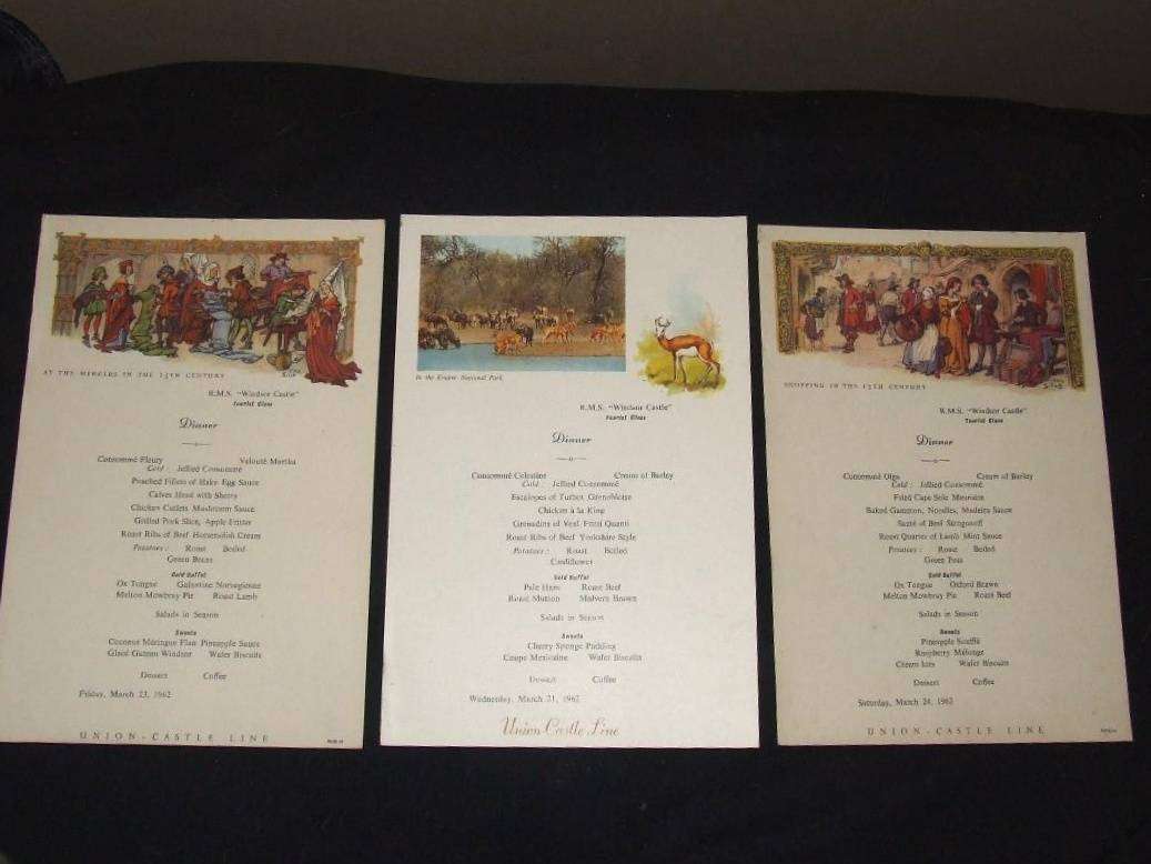 Vintage Union Castle Line Paraphernalia